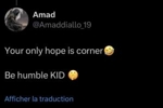 对线!阿玛德社媒回复枪手博主:唯一希望是角球 Be humble吧孩子