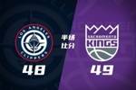 打铁大战!半场战报-快船48-49国王 小卡14分&科林斯10分 蒙克9分