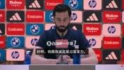 阿韦洛亚谈巴尔韦德染红：感谢裁判跟我解释，但过度发力我不认同