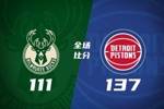 🏀活塞轻取雄鹿 坎宁安复出13+10 杜伦21+9 希姆斯三双